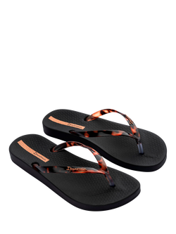 Ipanema Anat Conect Fem Flip Flops, Black/Multi - view 2, Black/Multi