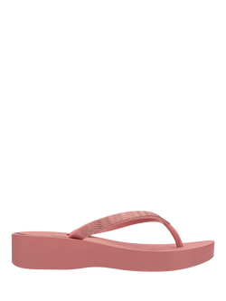 Ipanema Mesh Wedge Flip Flops, Pink, Pink