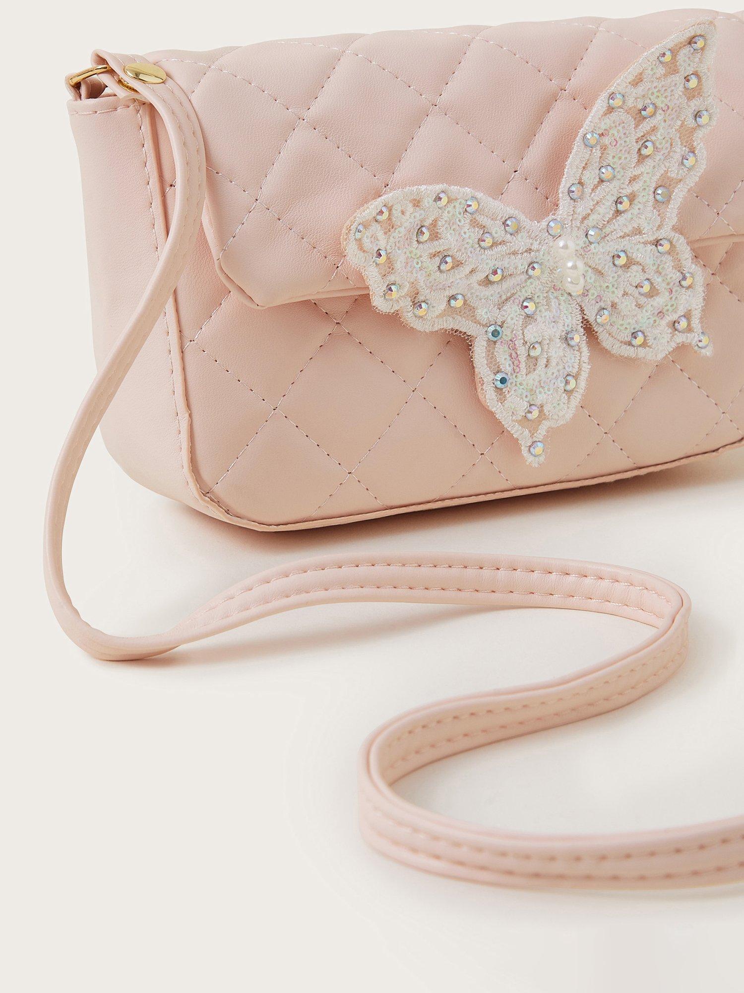 Product image 3 of 4, which shows Monsoon Kids' Bling Butterfly Bag, Pink, One Size