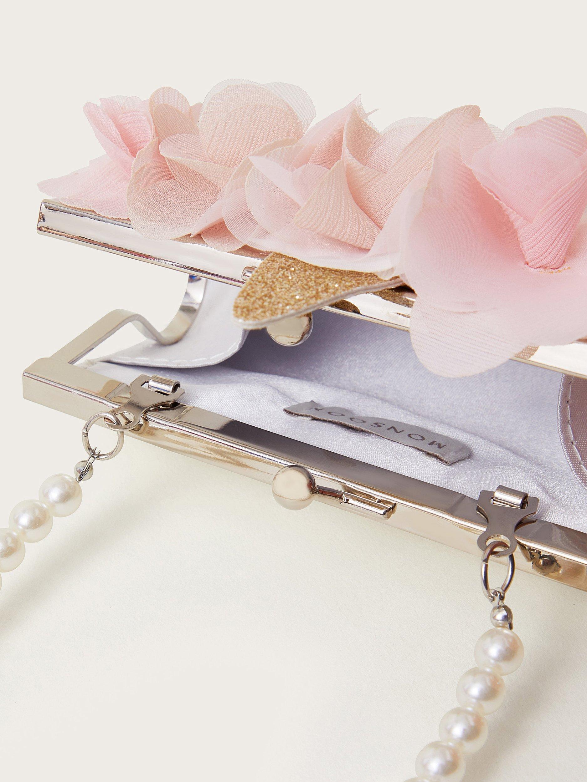 Product image 4 of 4, which shows Monsoon Kids' Unicorn Pearl Bag, Ivory, One Size