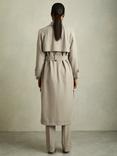 Reiss Maddox Wool Rich Trench Coat, Neutral