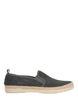 Dune London Fisherr Fabric Espadrille Shoes, Grey