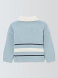 John Lewis Baby Revere Collar Jumper, Blue