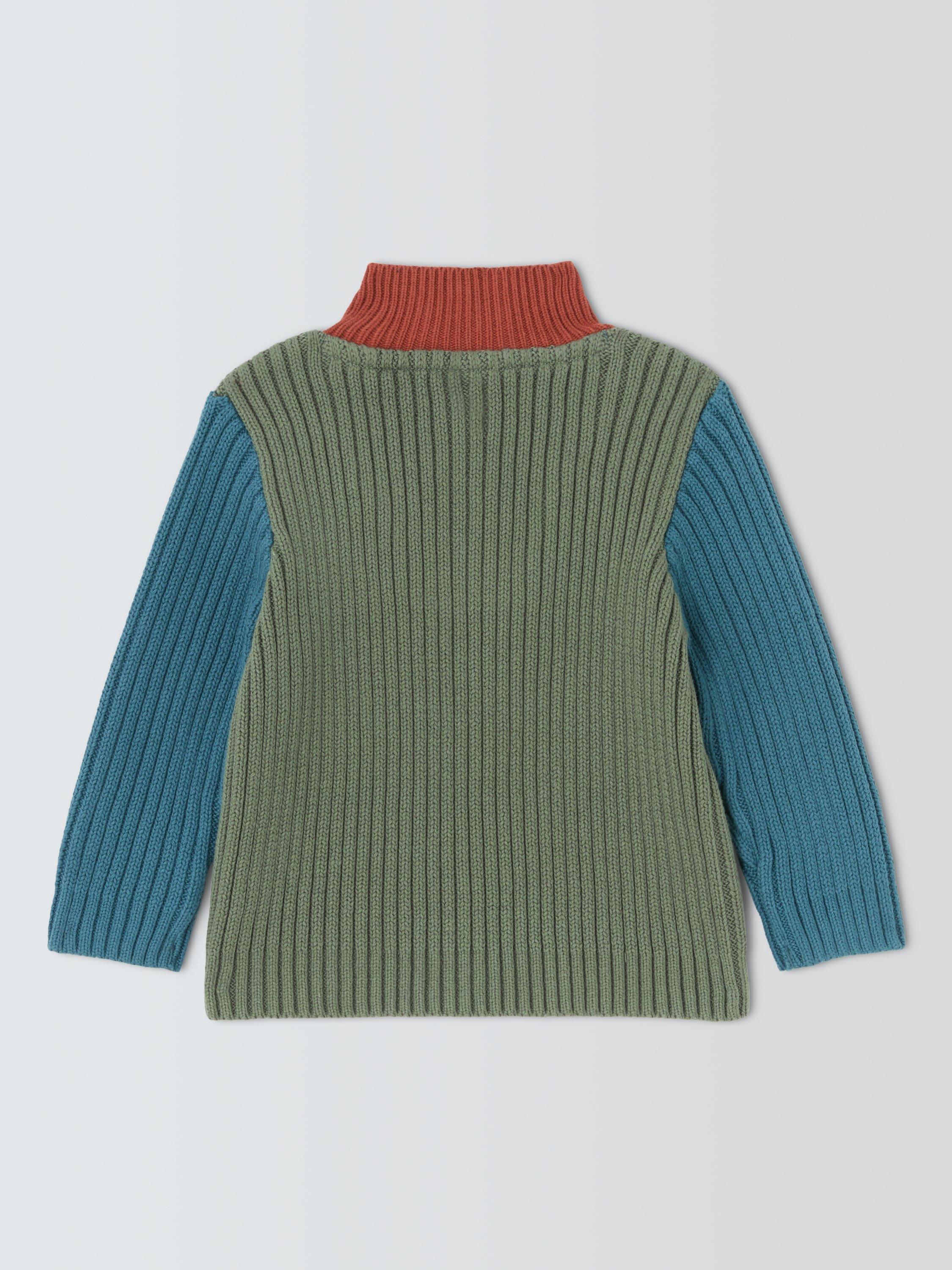 Product image 2 of 3, which shows John Lewis Baby Lion Zip Up Jumper, Multi, 0-3 months