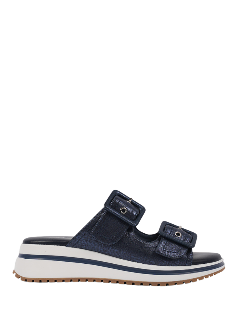Paradox London Voyage Platform Mule Sandals, Navy 