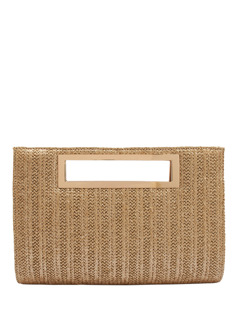 Paradox London Delma Clutch Bag, Gold