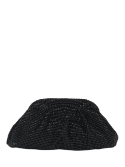 Paradox London Dianne Ruched Clutch Bag, Black