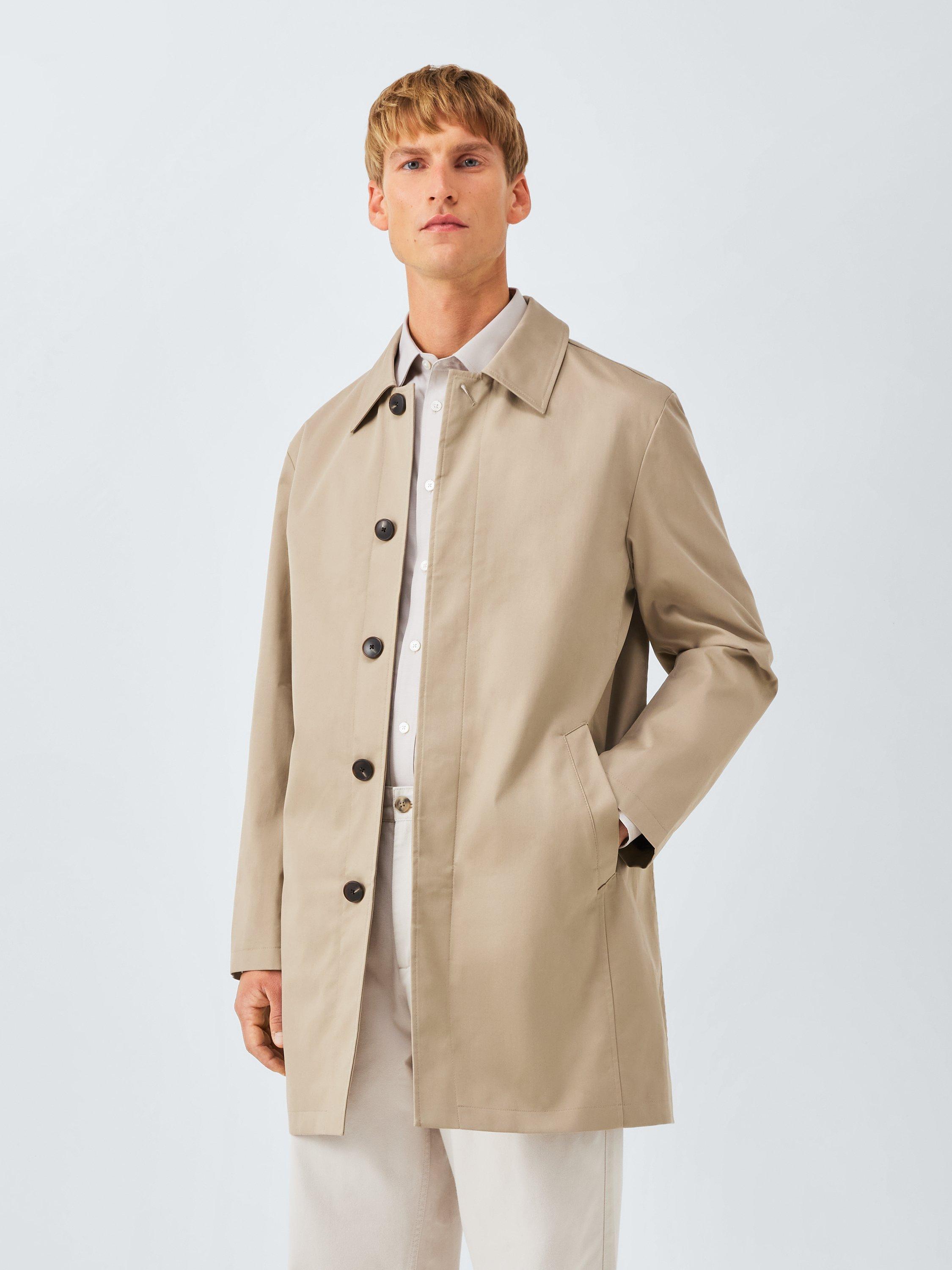 Product image 1 of 5, which shows John Lewis Cotton Blend City Mac, Stone, S