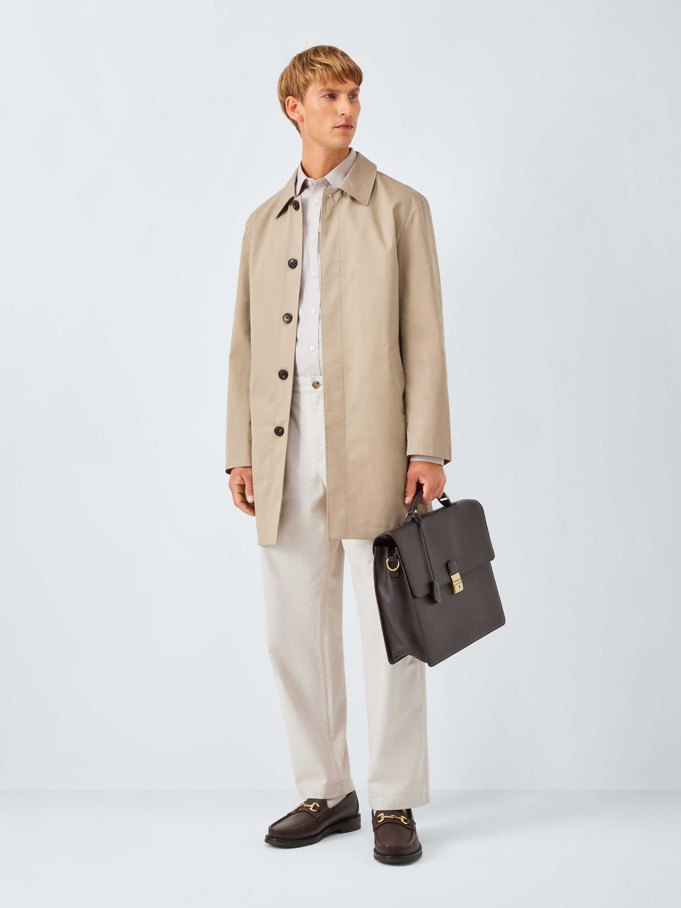 Product image 3 of 5, which shows John Lewis Cotton Blend City Mac, Stone, S