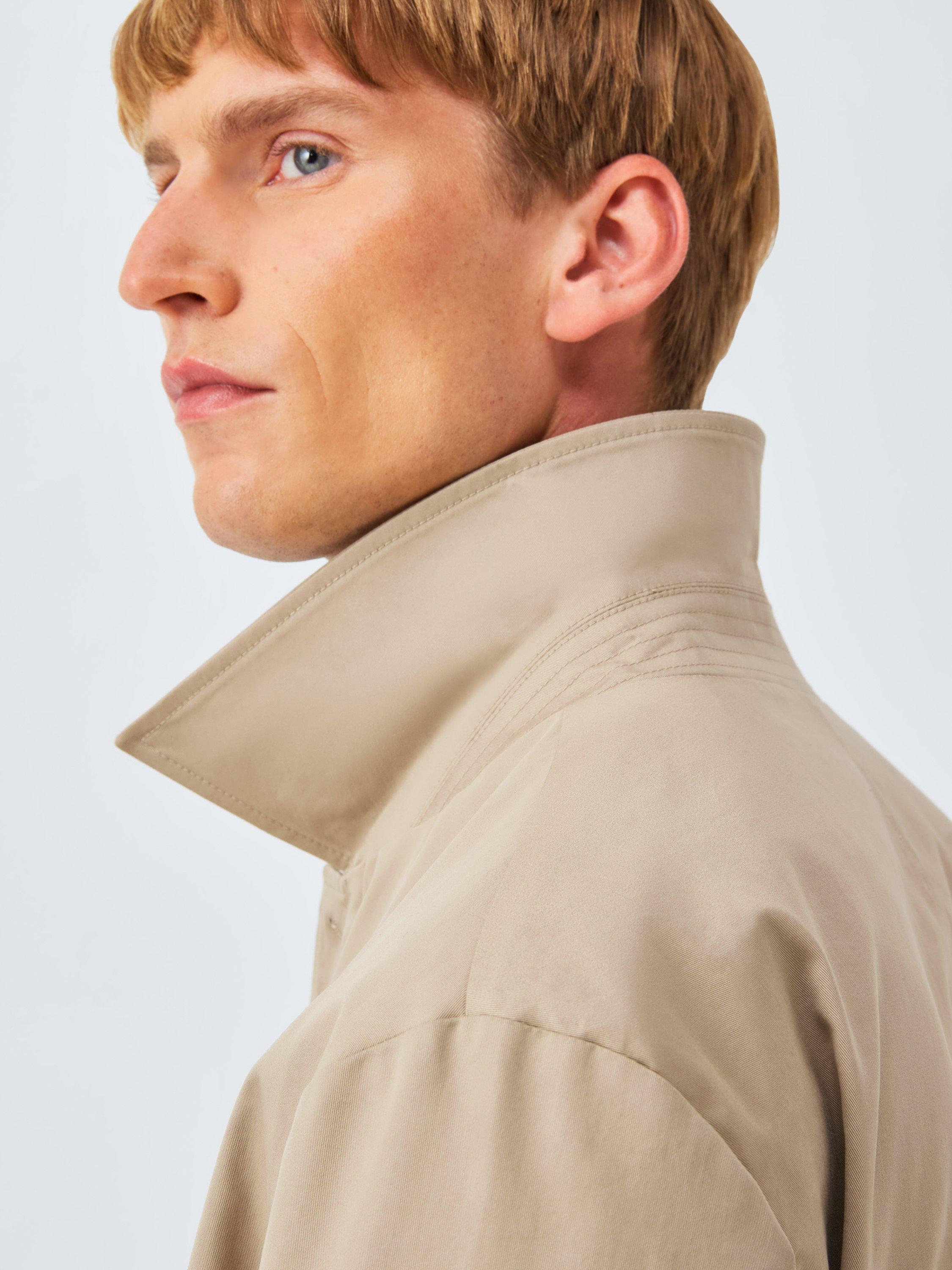 Product image 4 of 5, which shows John Lewis Cotton Blend City Mac, Stone, S