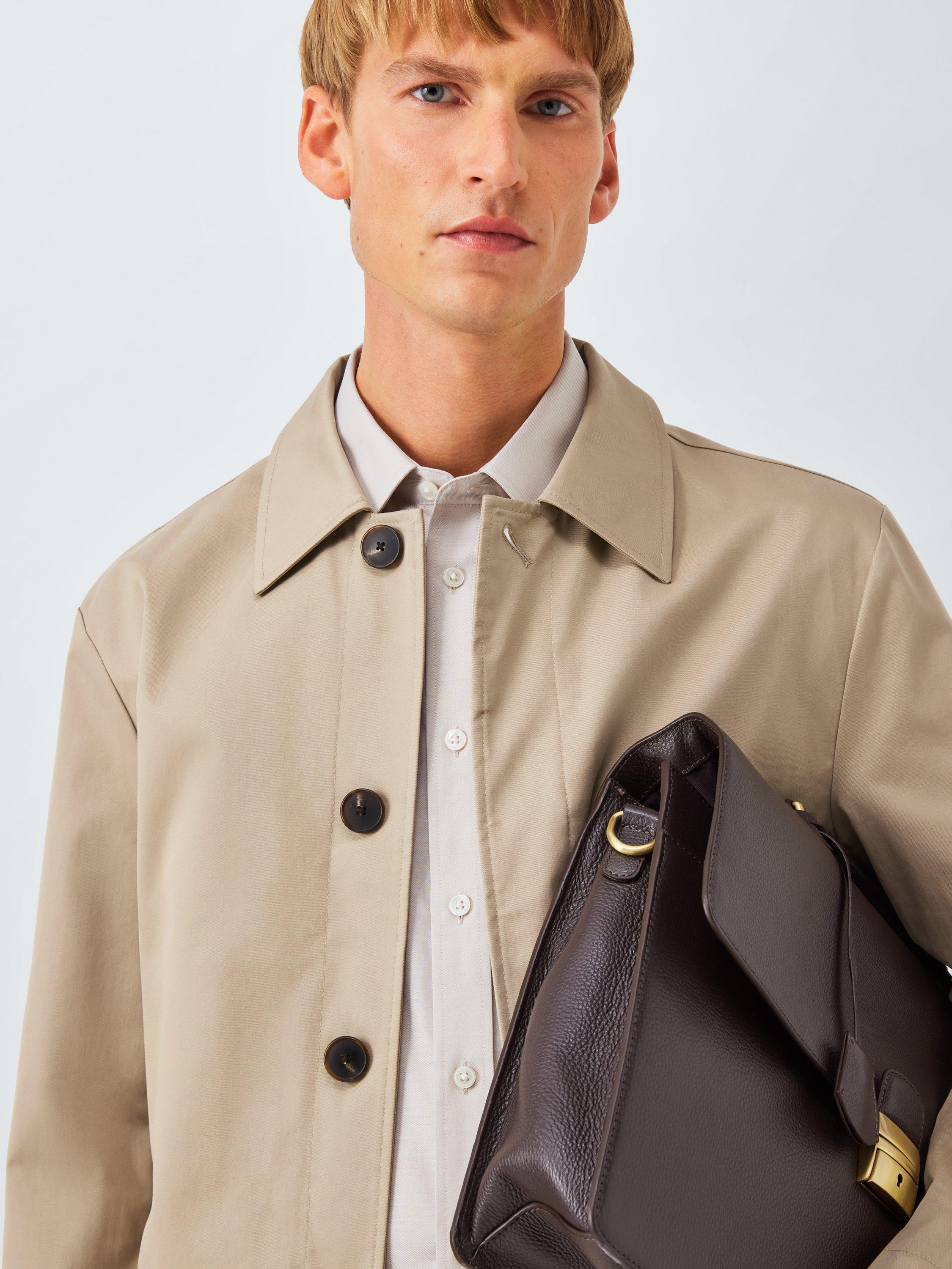 Product image 5 of 5, which shows John Lewis Cotton Blend City Mac, Stone, S