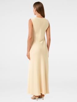 Forever New Ava Draped Satin Maxi Dress - view 2, Vanilla Custard