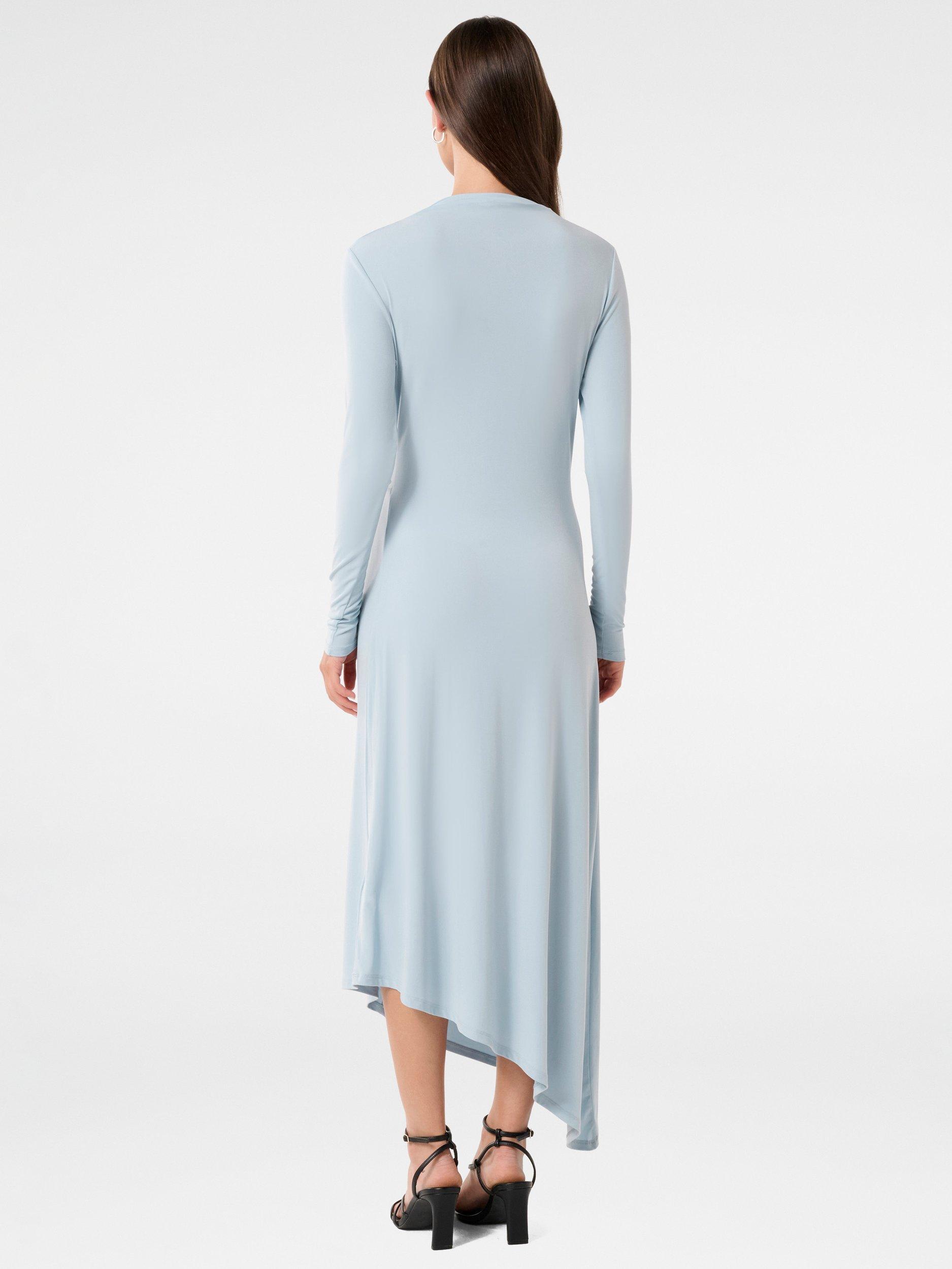 Product image 2 of 4, which shows Forever New Ava Twist Waist Midi Dress, Blue Fog, 4