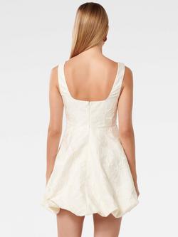 Forever New Brenda Bubble Mini Dress, Porcelain - view 2, Porcelain