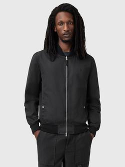 AllSaints Bassett Reversible Bomber Jacket, Black, Black