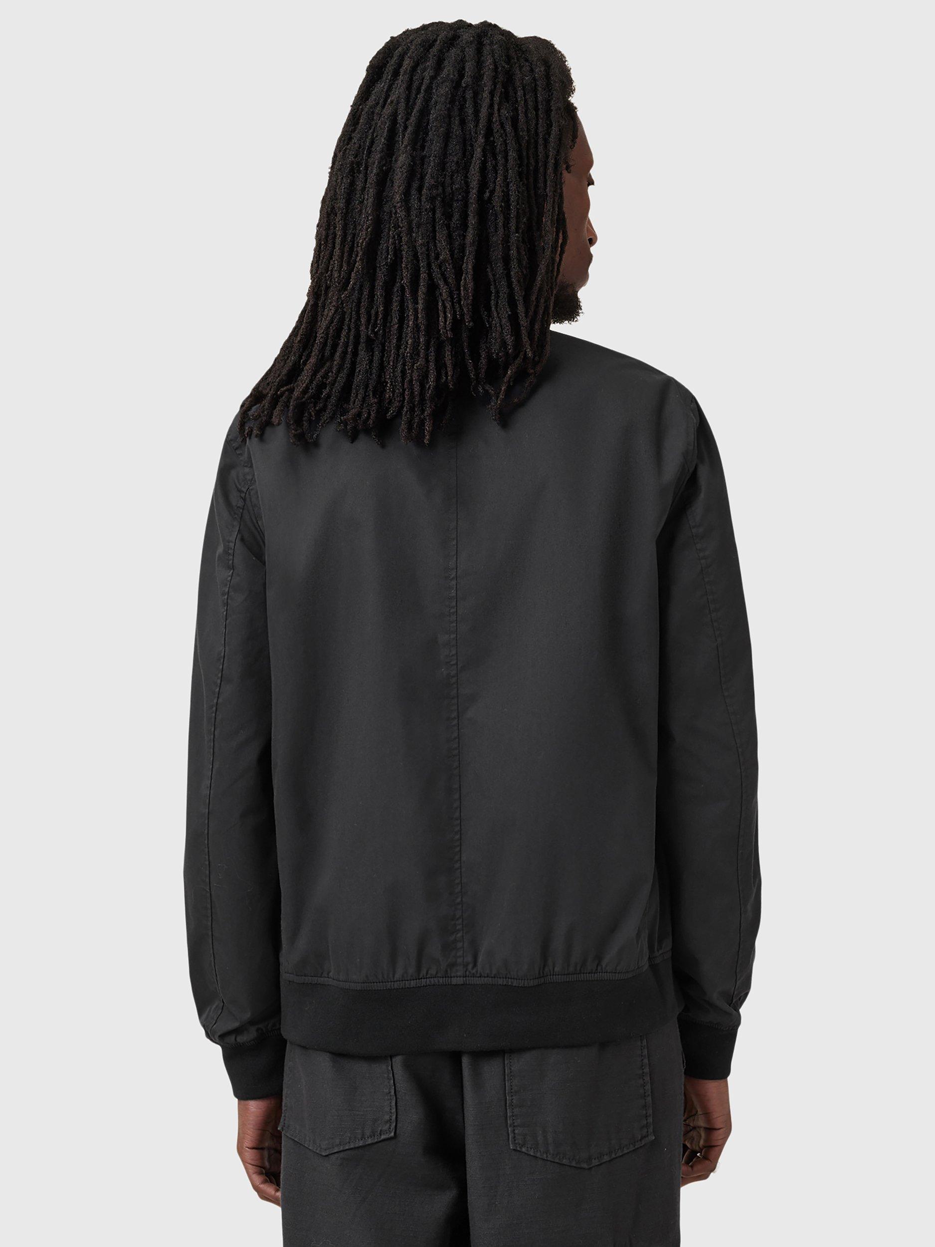 Product image 2 of 9, which shows AllSaints Bassett Reversible Bomber Jacket, Black, L