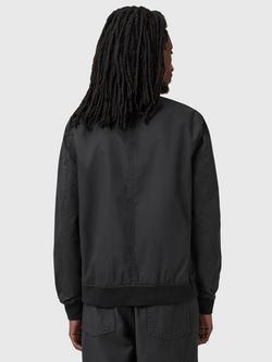 AllSaints Bassett Reversible Bomber Jacket, Black - view 2, Black