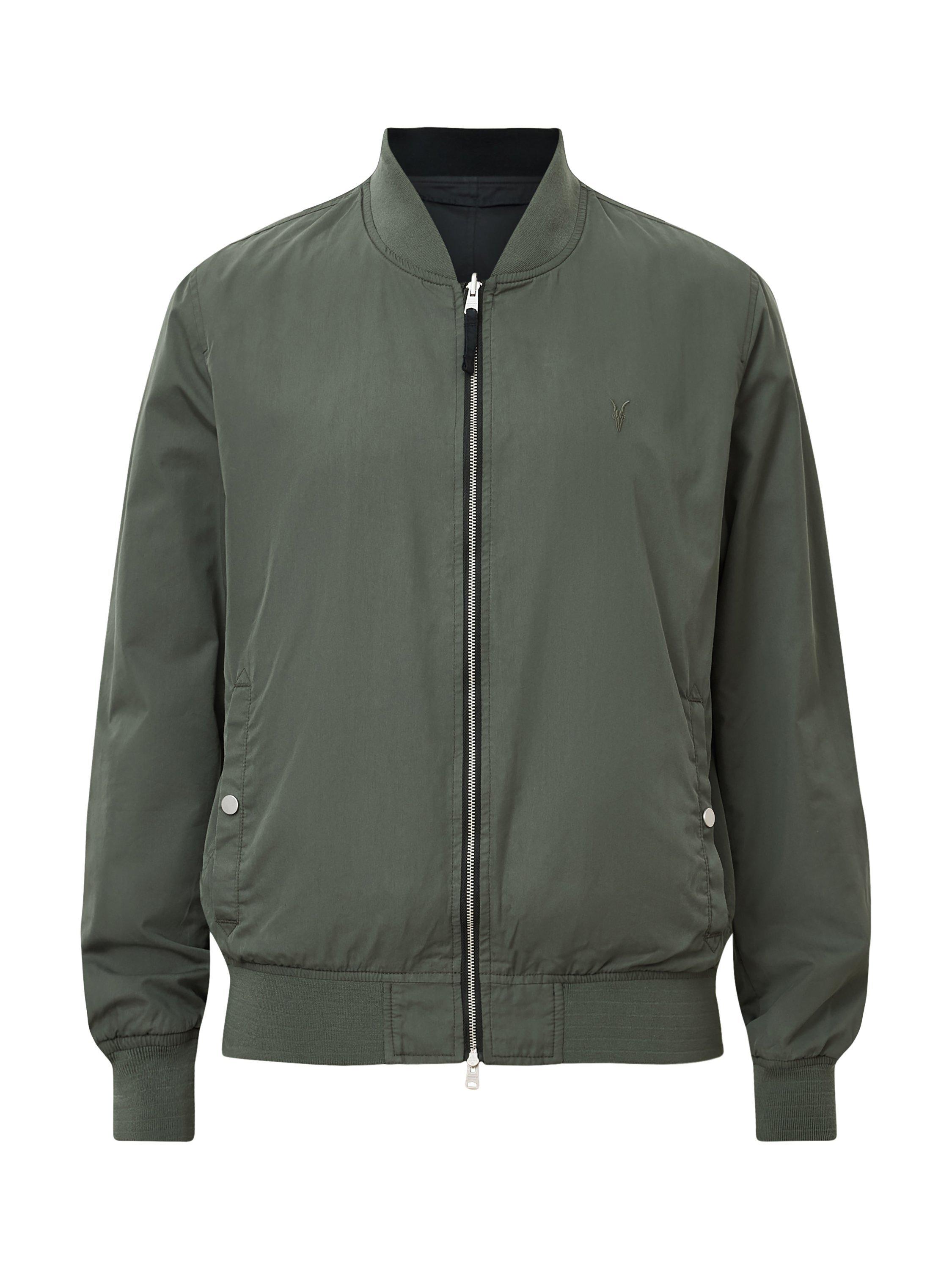 Product image 5 of 9, which shows AllSaints Bassett Reversible Bomber Jacket, Black, L