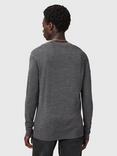 AllSaints Mode Merino Crew Neck Sweater, Monument Grey