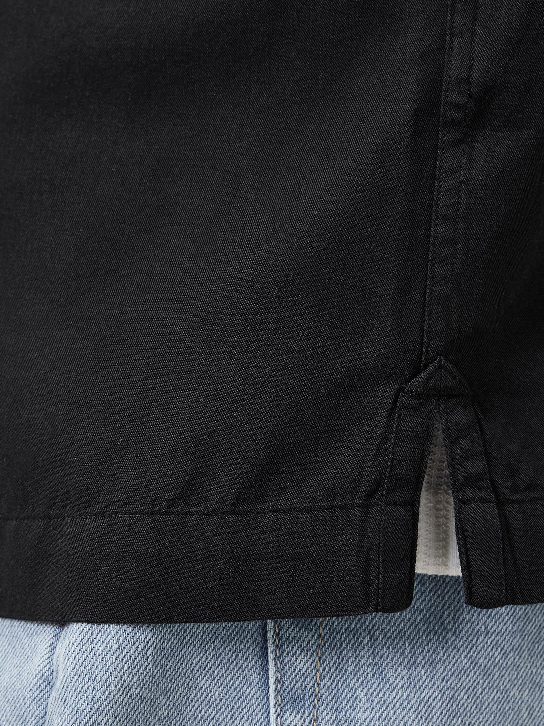 Product image 7 of 8, which shows AllSaints Rialto Loose Fit Resort Collar Shirt, Black, XS