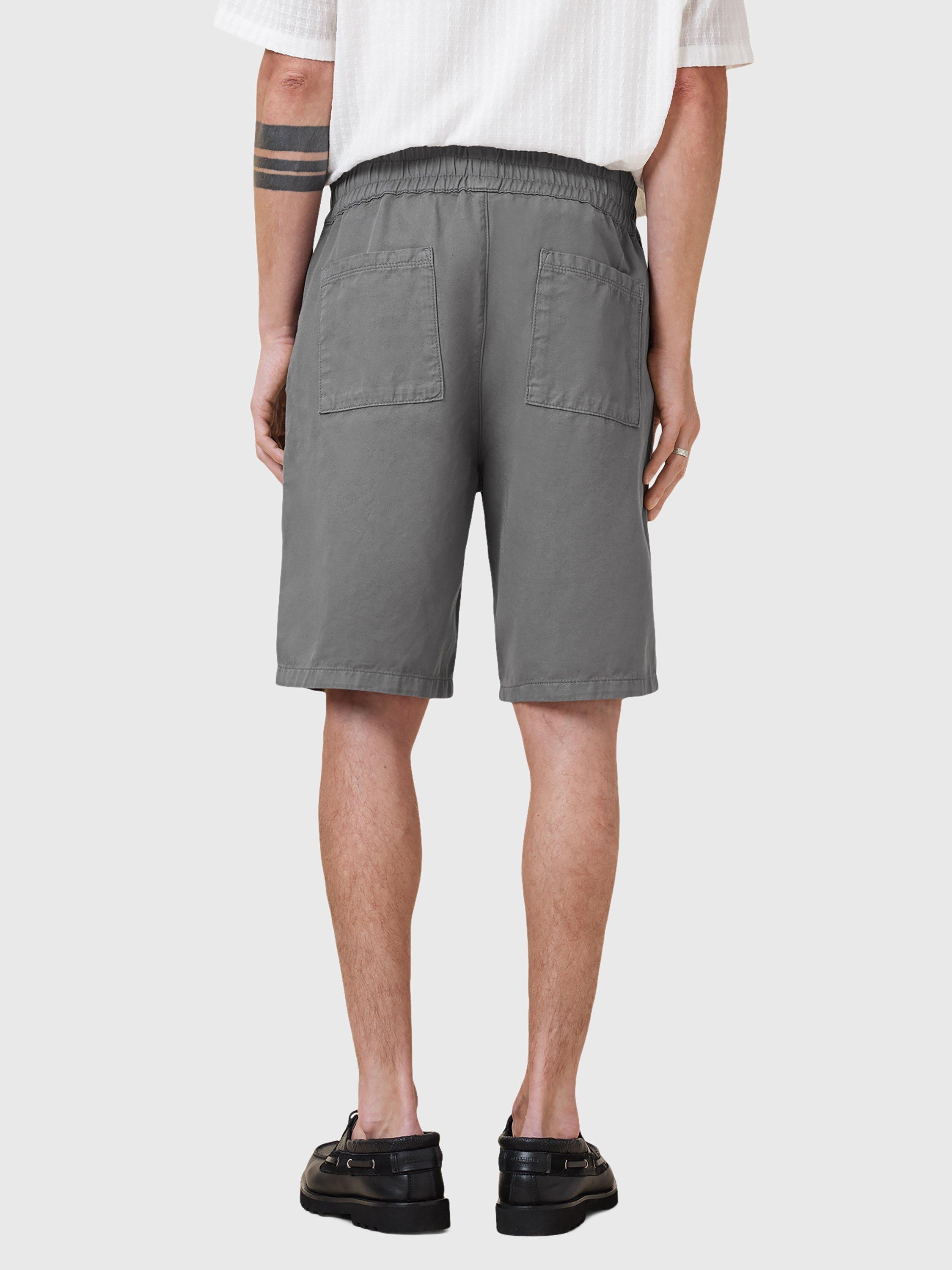 Product image 2 of 8, which shows AllSaints Hanbury Shorts, Pillar Grey, L