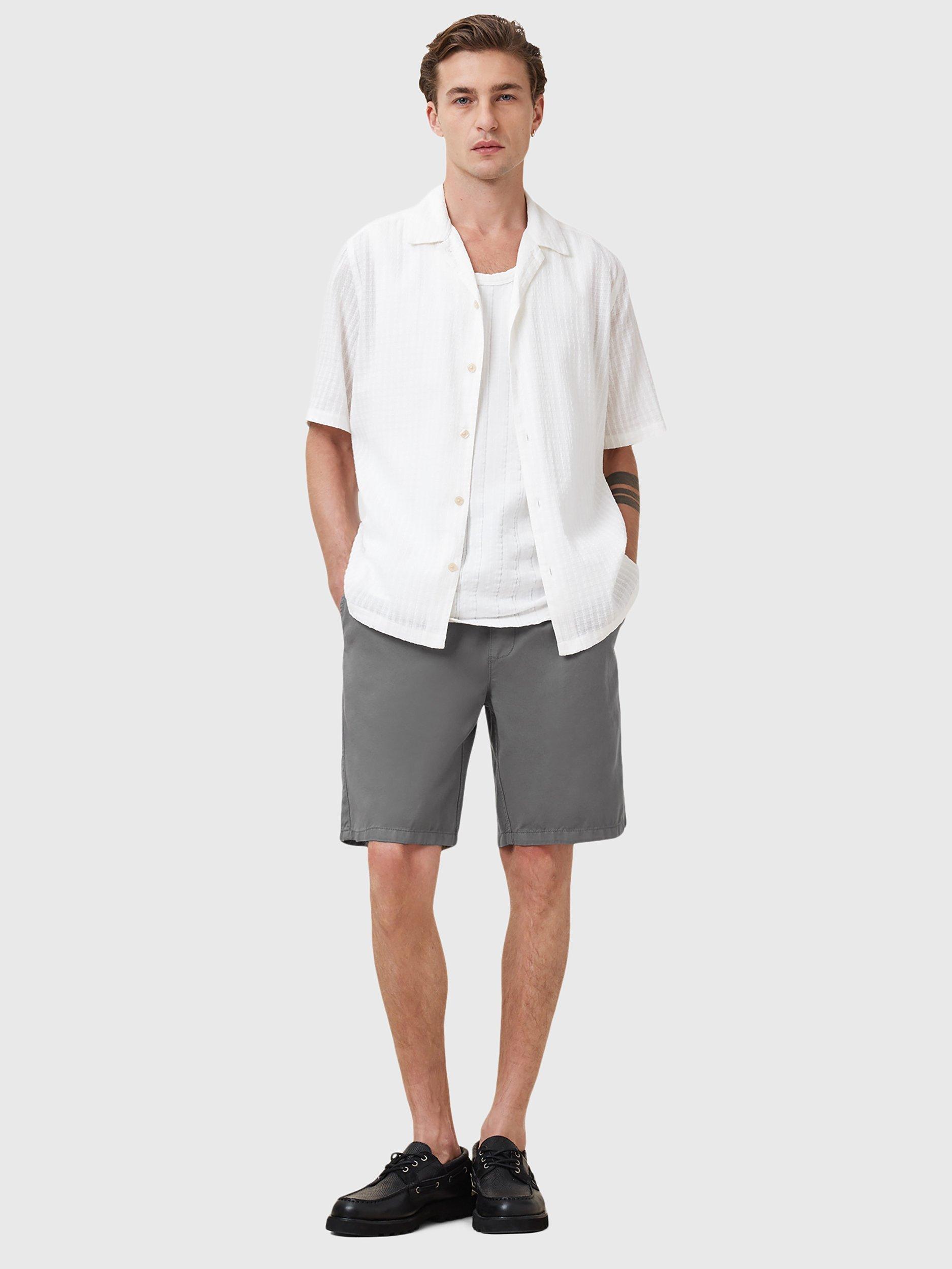 Product image 3 of 8, which shows AllSaints Hanbury Shorts, Pillar Grey, L