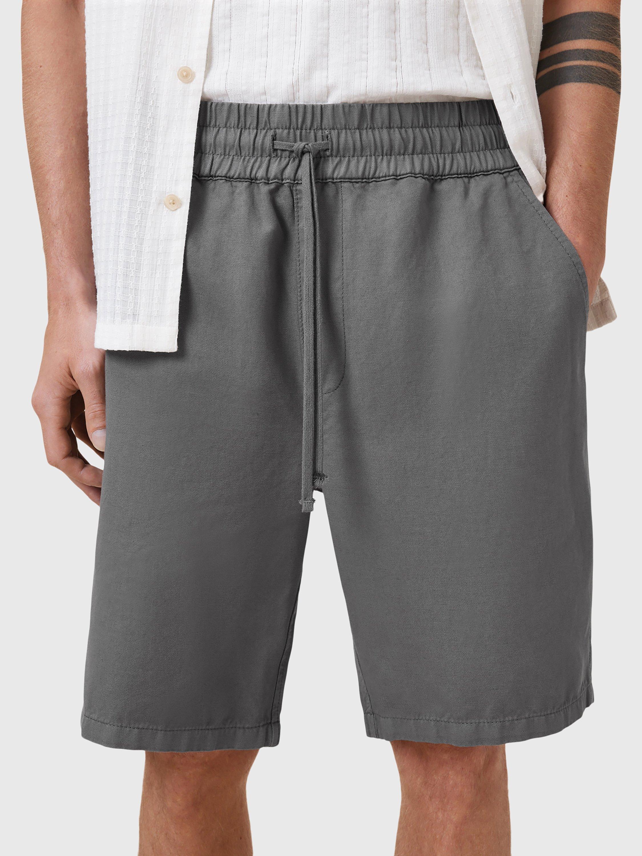 Product image 5 of 8, which shows AllSaints Hanbury Shorts, Pillar Grey, L