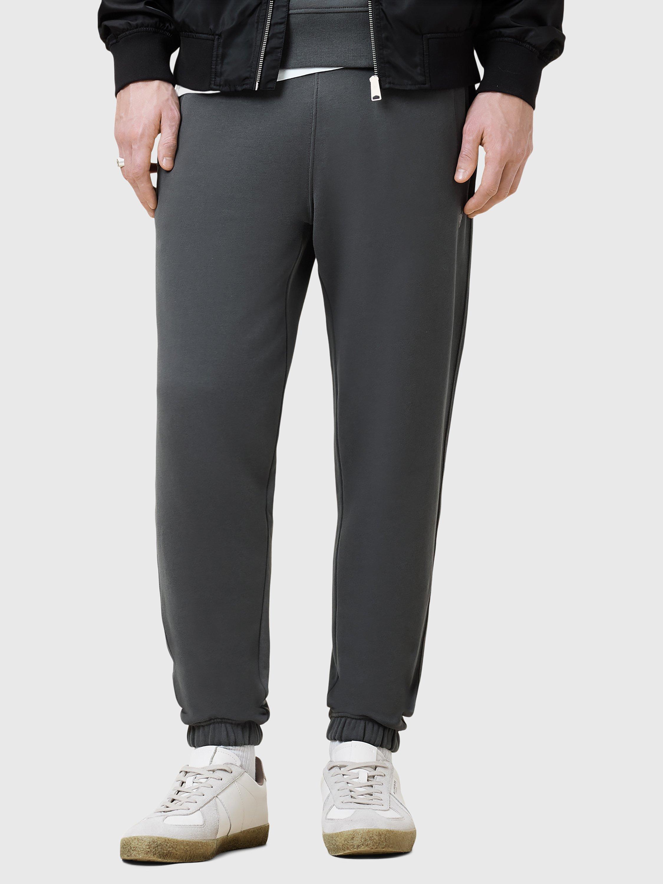 Product image 1 of 7, which shows AllSaints Raven Organic Cotton Joggers, Carter Grey, L