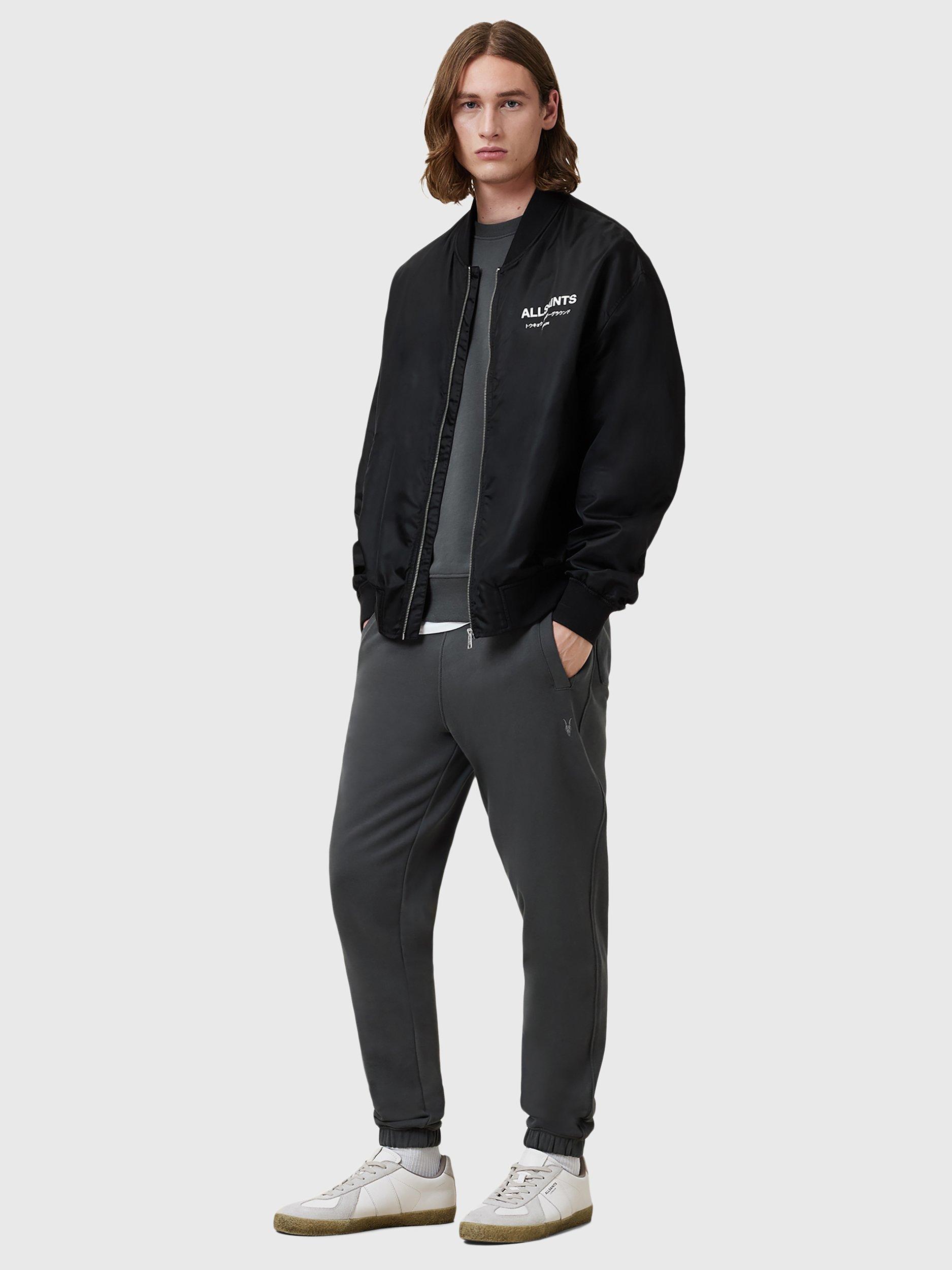 Product image 3 of 7, which shows AllSaints Raven Organic Cotton Joggers, Carter Grey, L