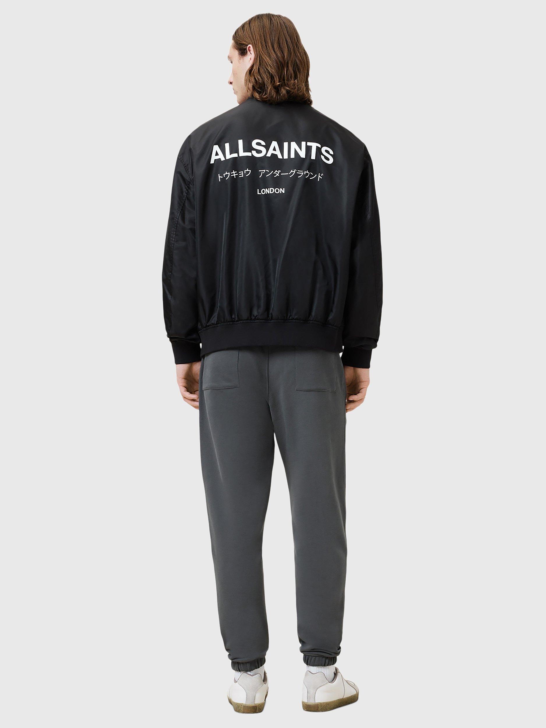 Product image 7 of 7, which shows AllSaints Raven Organic Cotton Joggers, Carter Grey, L