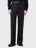 AllSaints Tanner Cotton Blend Relaxed Fit Trousers, Black