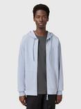 AllSaints Brace Organic Cotton Hoodie, Willow Blue