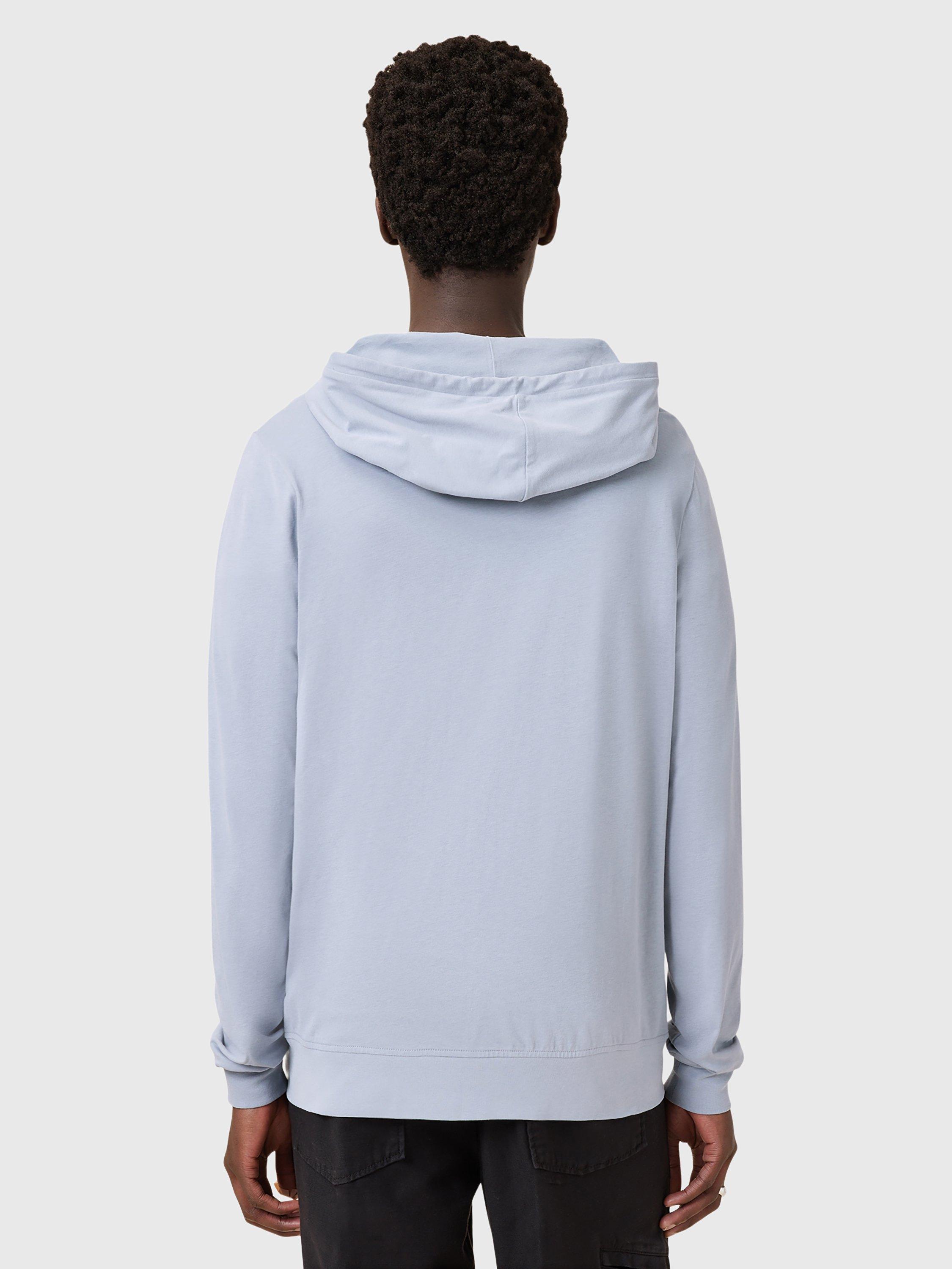 Product image 2 of 7, which shows AllSaints Brace Organic Cotton Hoodie, Willow Blue, L