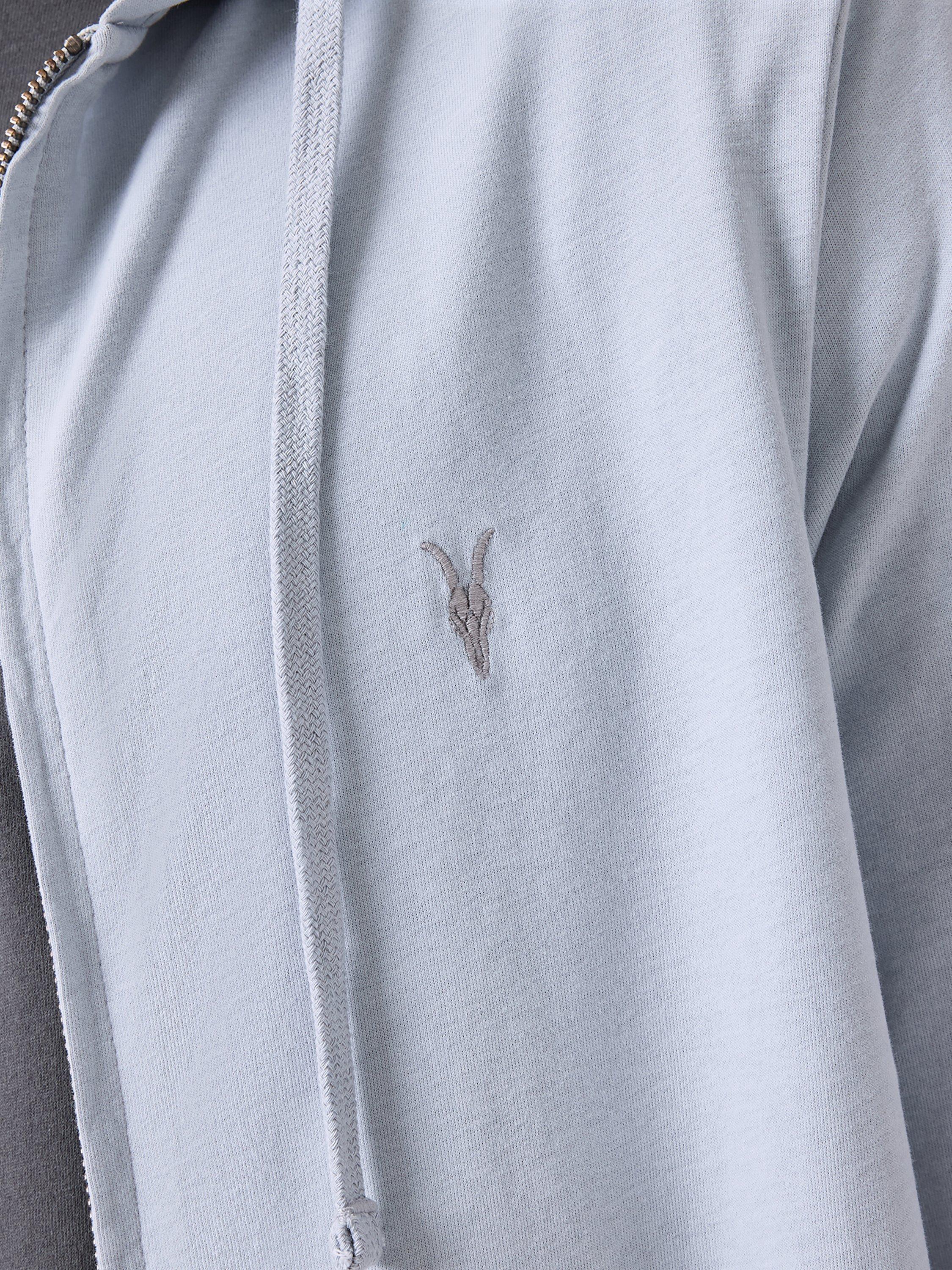 Product image 7 of 7, which shows AllSaints Brace Organic Cotton Hoodie, Willow Blue, L