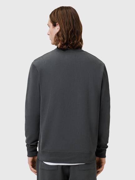 AllSaints Raven Organic Cotton Sweatshirt - view 2, Carter Grey