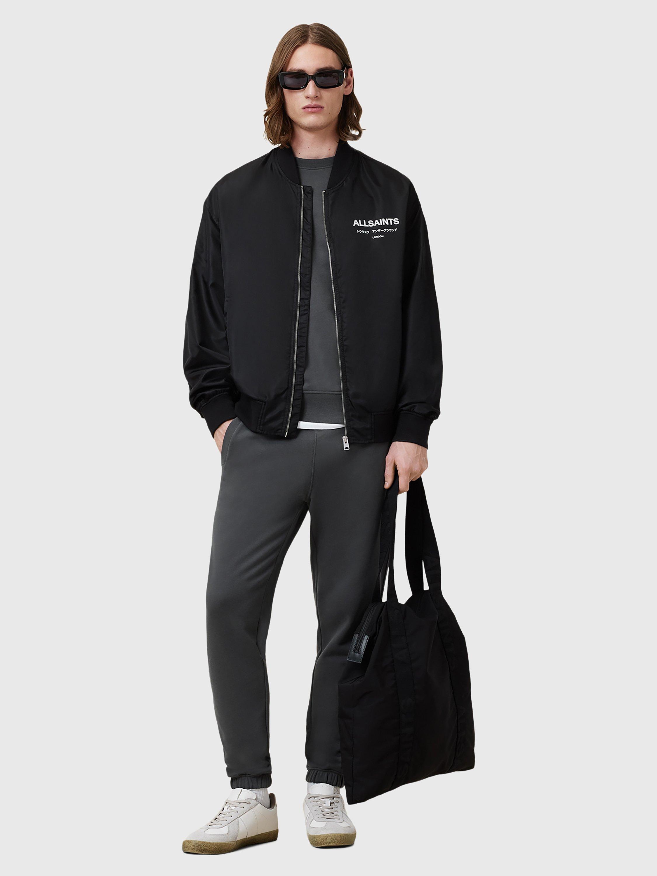 Product image 8 of 8, which shows AllSaints Raven Organic Cotton Sweatshirt, Carter Grey, XS