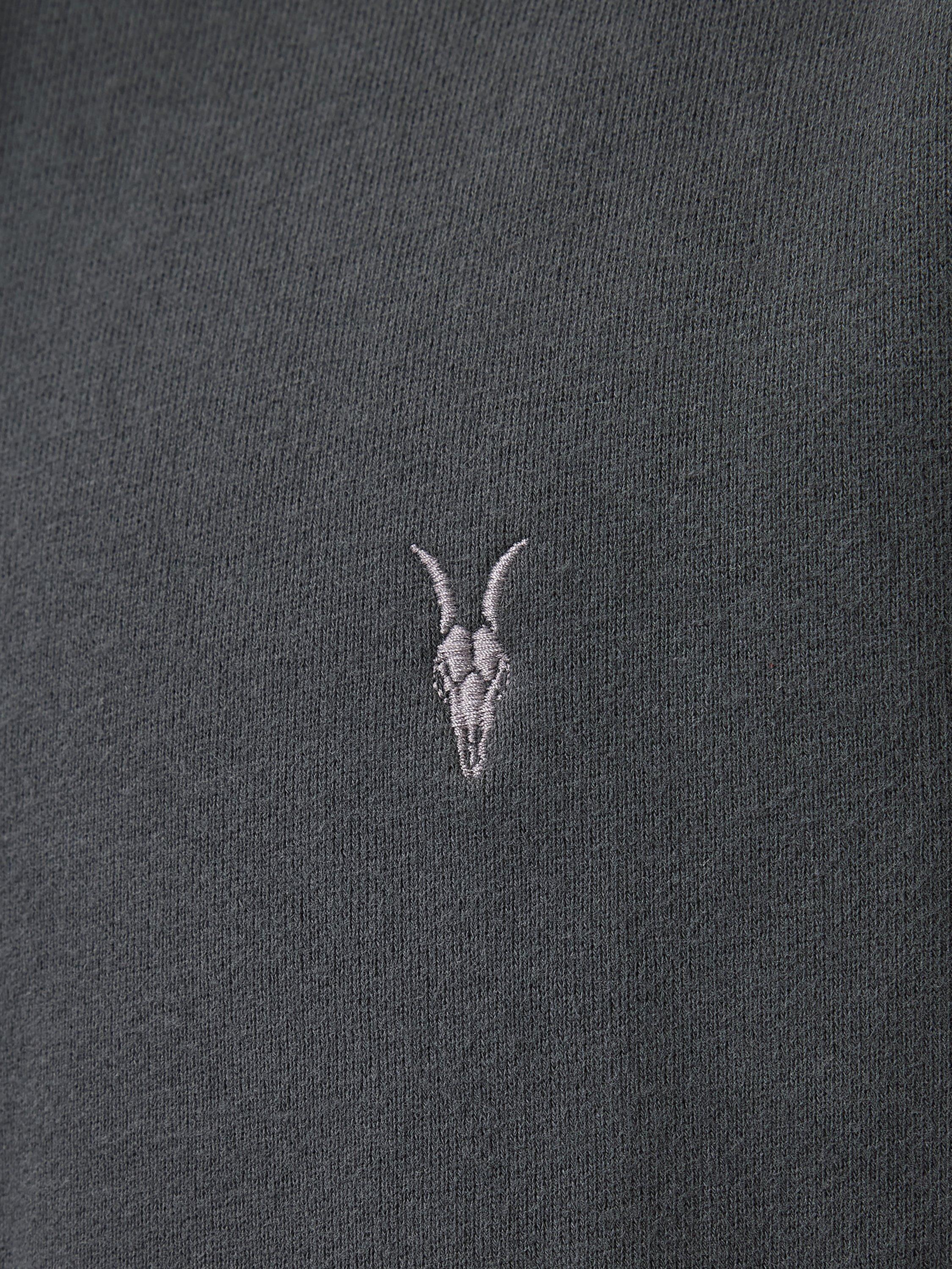 Product image 7 of 7, which shows AllSaints Raven Organic Cotton Hoodie, Carter Grey, L