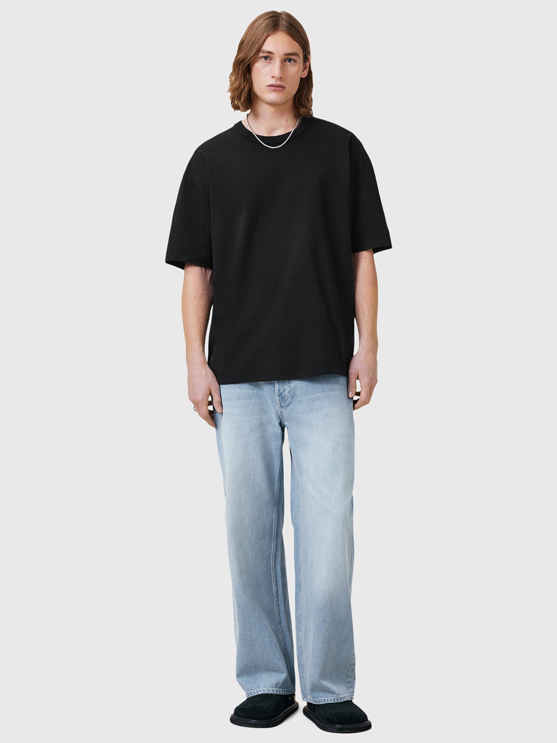 Product image 3 of 8, which shows AllSaints Sonny Oversized T-Shirt, Black, L