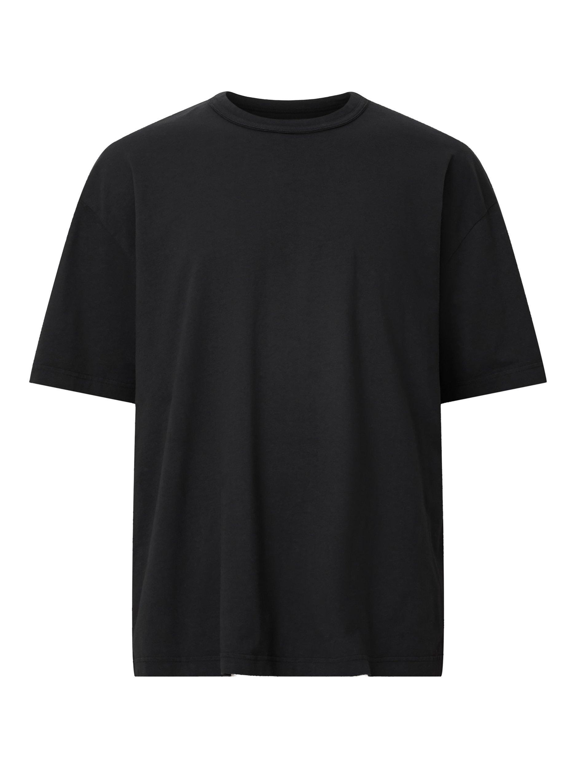 Product image 4 of 8, which shows AllSaints Sonny Oversized T-Shirt, Black, L