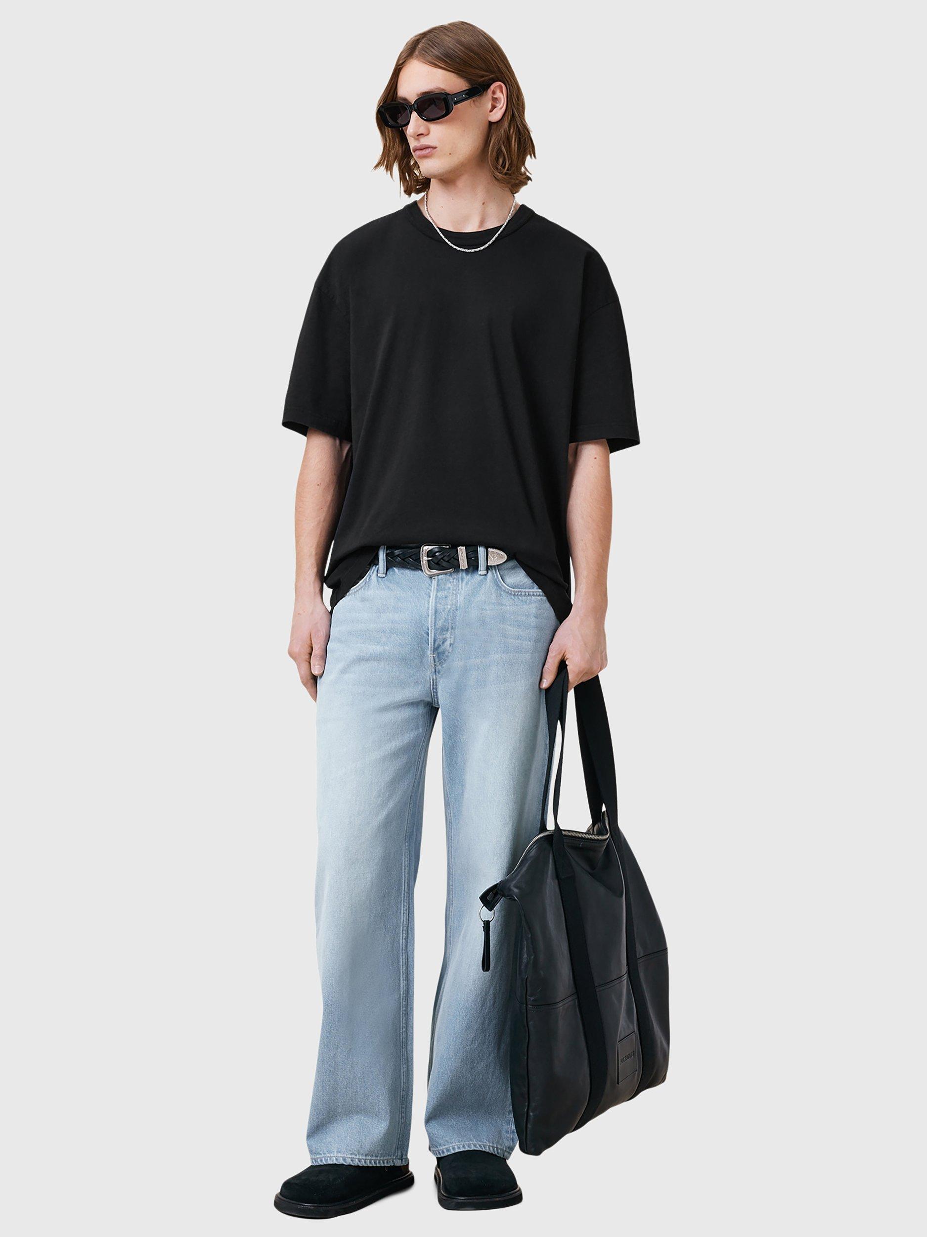 Product image 8 of 8, which shows AllSaints Sonny Oversized T-Shirt, Black, L