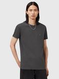 AllSaints Tonic Organic Cotton Crew T-Shirt, Carter Grey