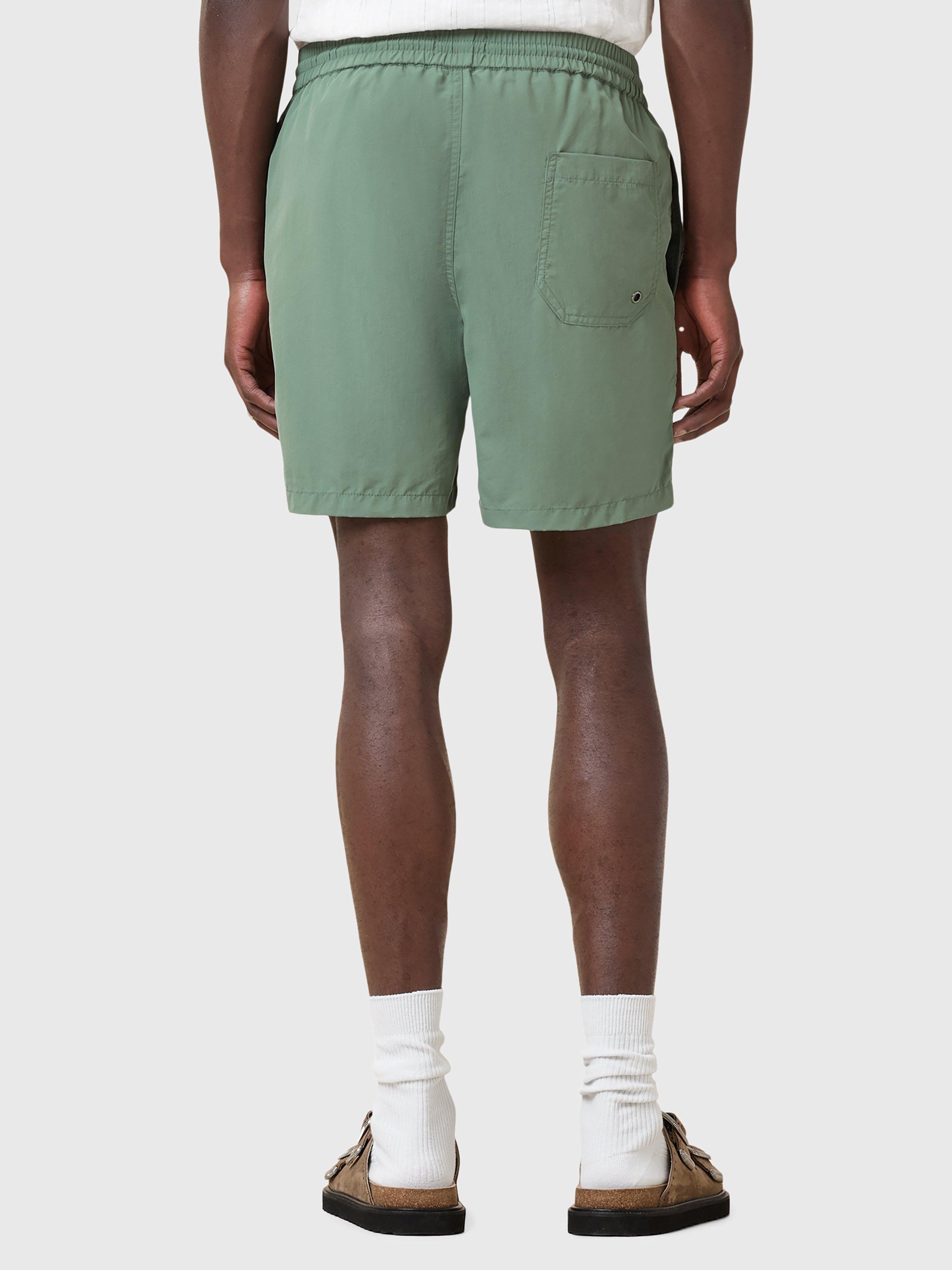 Product image 2 of 10, which shows AllSaints Underground Drawstring Swim Shorts, Island Green, S