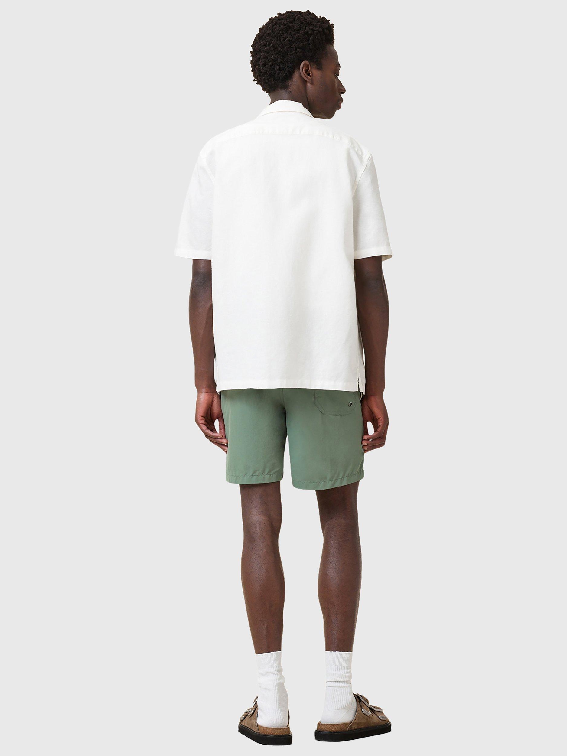 Product image 10 of 10, which shows AllSaints Underground Drawstring Swim Shorts, Island Green, S