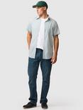 Rodd & Gunn Byron Geo Print Cotton Slim Fit Short Sleeve Shirt, Avocado