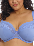 Elomi Nerina Underwired Plunge Bra, Cornflower