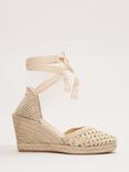 Phase Eight Openwork Espadrille Wedge Sandals, Gold
