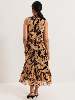 Phase Eight Petite Alma Sunflower Double Layer Dress, Multi - view 2, Multi