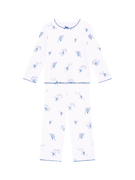 Rosa & Blue Baby Fairy Long Sleeve Pyjama Set, White, White