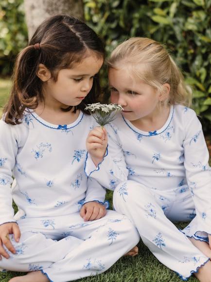 Rosa & Blue Baby Fairy Long Sleeve Pyjama Set, White - view 2, White