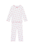 Rosa & Blue Baby Heart Long Sleeve Pyjama Set, Ivory